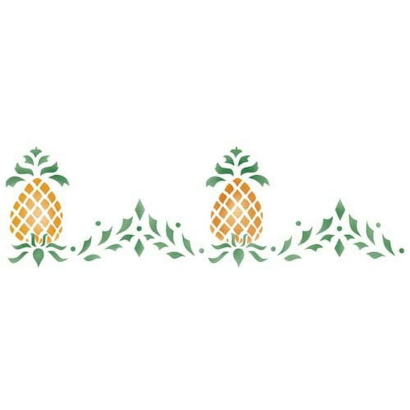 Colonial Pineapple Wall Stencil Border 078 by Designer Stencils