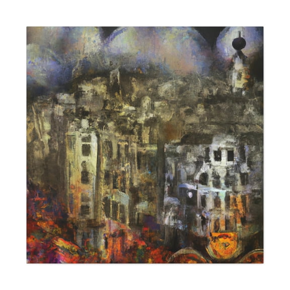 Colonial Poppies Sunrise - Canvas