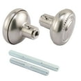 thumbnail image 1 of Colonial Style Door Knobs, 1/4 in. Square Drive, Wrought Steel Design, Satin Nickel Finish, With Spindles, 1 of 2