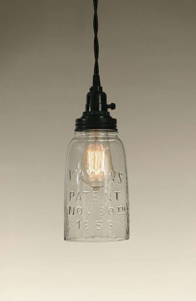 Colonial Tin Works Half Gallon Open Bottom Mason Jar Pendant Lamp ...