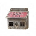thumbnail image 1 of Colonial Tin Works Saltbox House Metal Bird House, 1 of 1