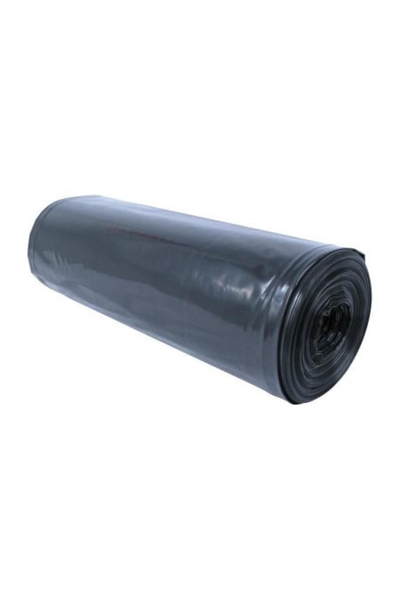 Colonial Trash Bag, 60 gal., Black, HDPE, 17 Mic., 200 Count