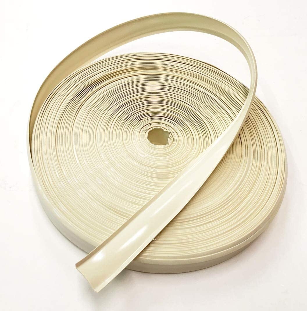 Colonial White Vinyl 1" Insert Molding Trim Screw Cover RV Camper Travel Trailer (35 Ft