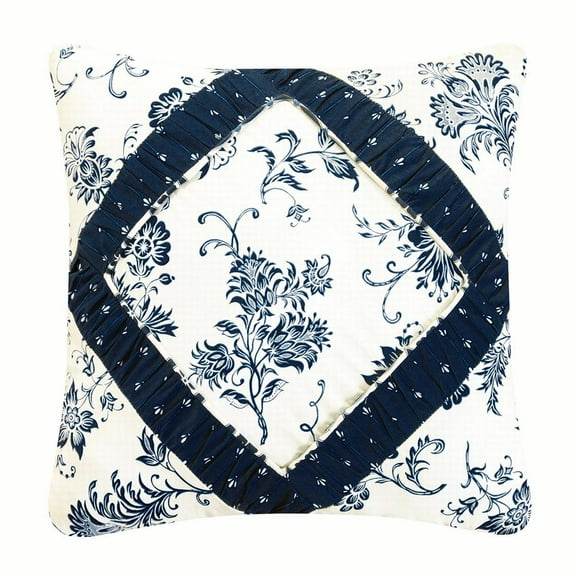 Colonial Williamsburg Stafford Royal Quilted Pillow, 16" x 16"