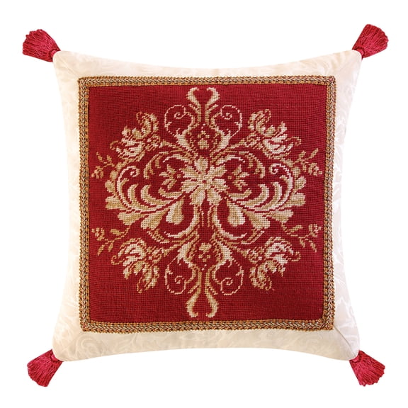 Colonial Williamsburg Windsor Berry Needlepoint Accent Pillow