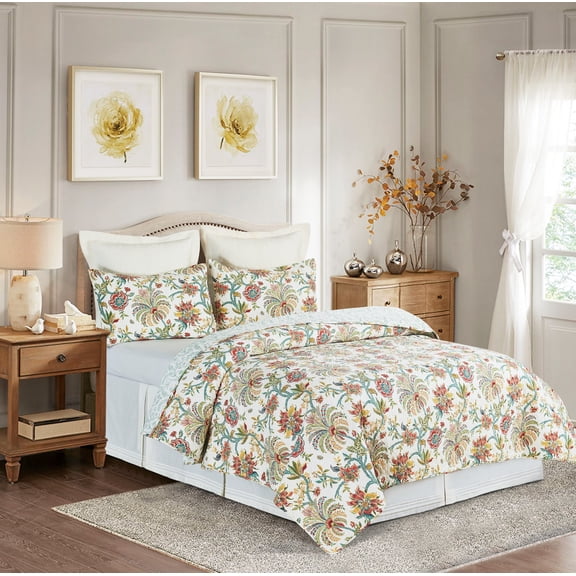 Colonial Williamsburg Braganza Twin 2 Piece Quilt Set