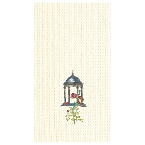 Colonial Williamsburg Garden Folly Gazebo Waffle Weave Cotton Kitchen Towel