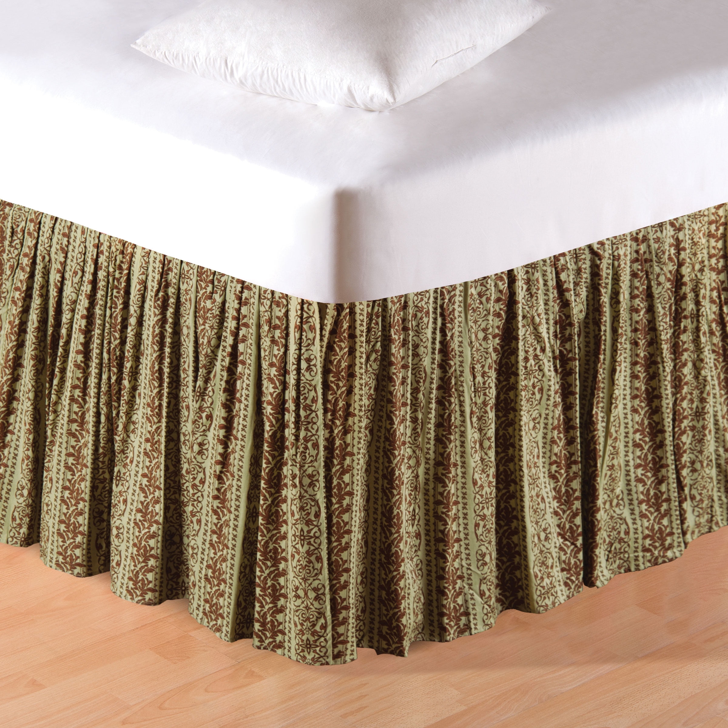 Colonial Williamsburg Windsor Damask King Bed Skirt Drop Length: 18 inches