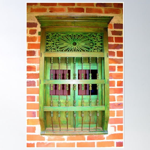 Colonial Window Poster Wall Art, Modern Wall Decor, 12x18 UNFRAMED