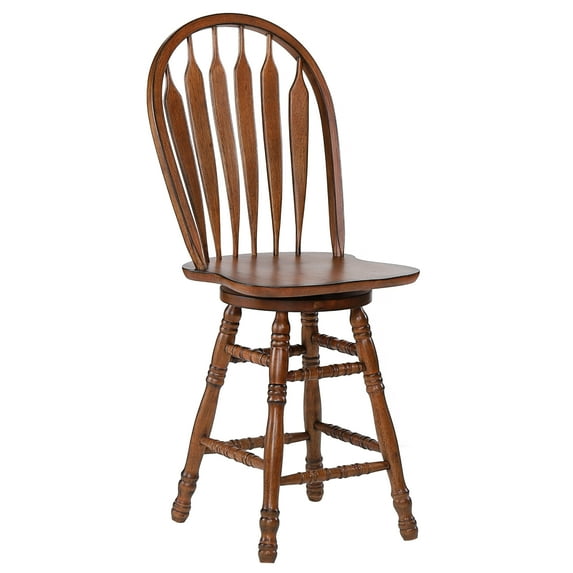 Colonial Windsor Swivel Barstool 24" BW