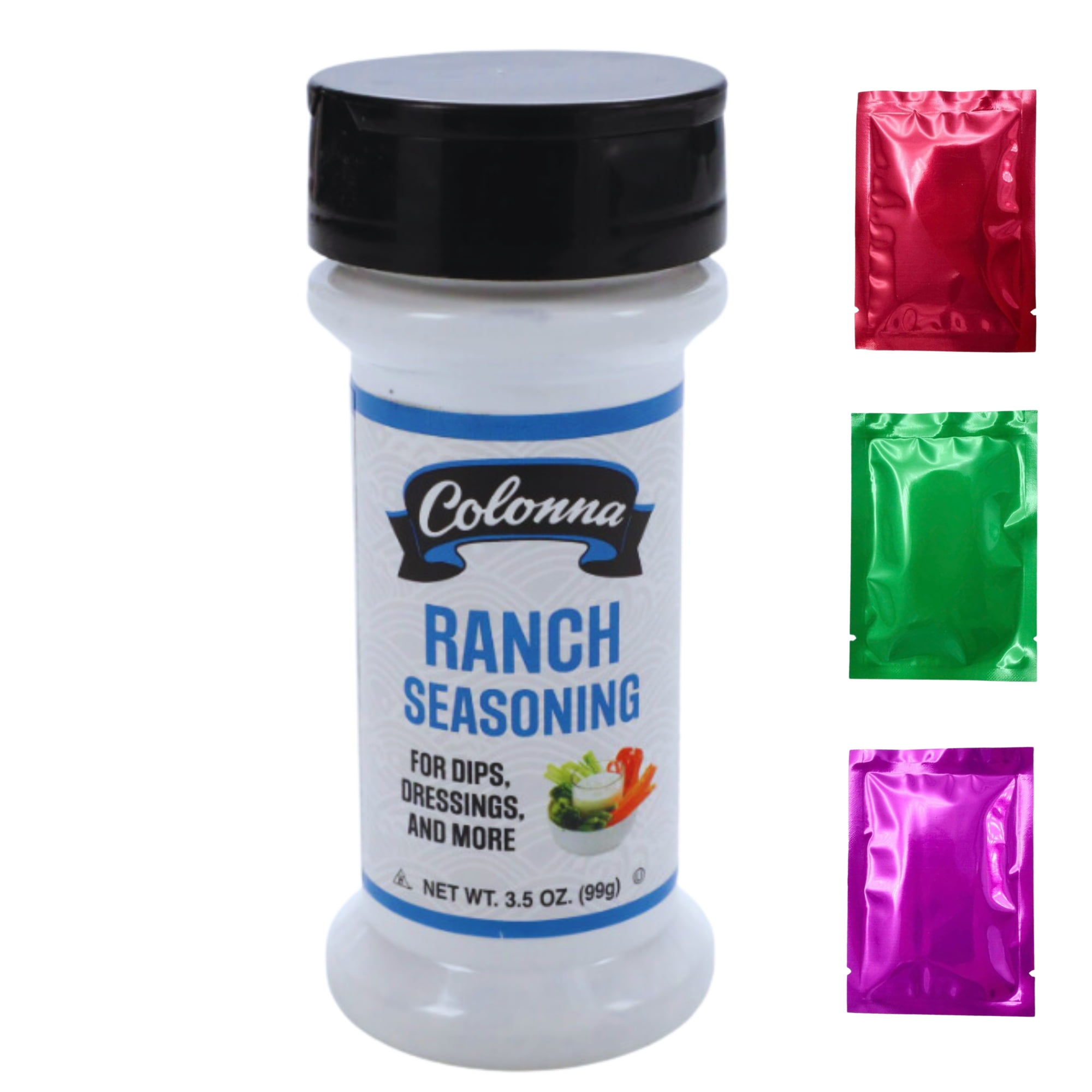 Colonna Ranch Seasoning, 3.5 oz Shaker Bottle Flavor Enhancer Home