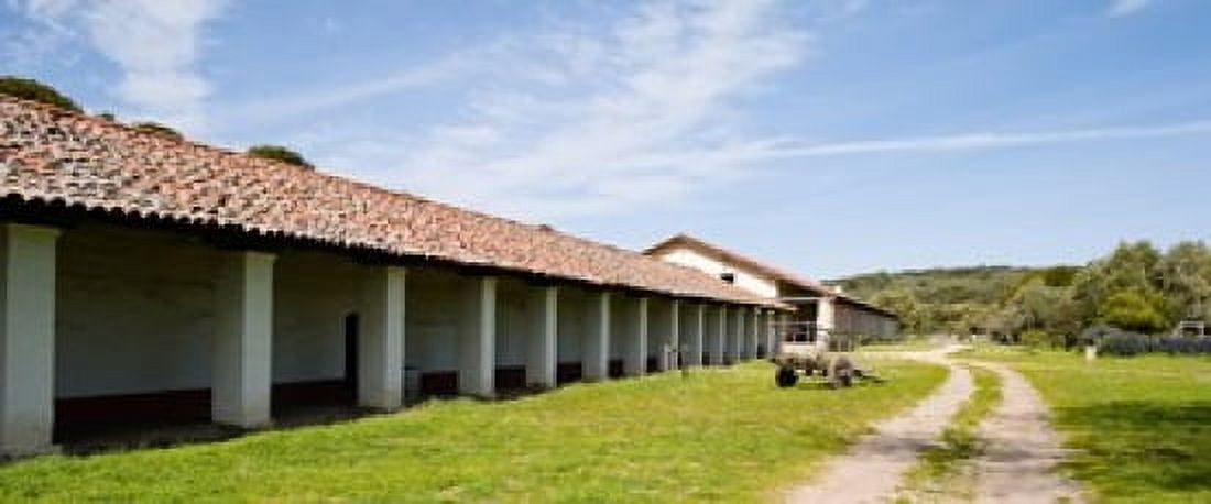 Colonnade of a building Mission La Purisima Concepcion Santa Barbara County California USA Canvas Art - Panoramic Images (30 x 13)