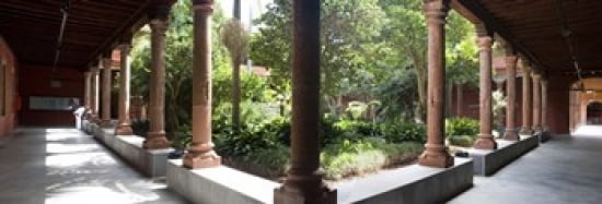 Colonnade of a church Church Of San Agustin San Cristobal De La Laguna Tenerife Canary Islands Spain Canvas Art - Panoramic Images (36 x 13)