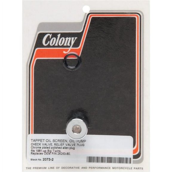 Colony 2073-2 Custom Oil Pump Plug