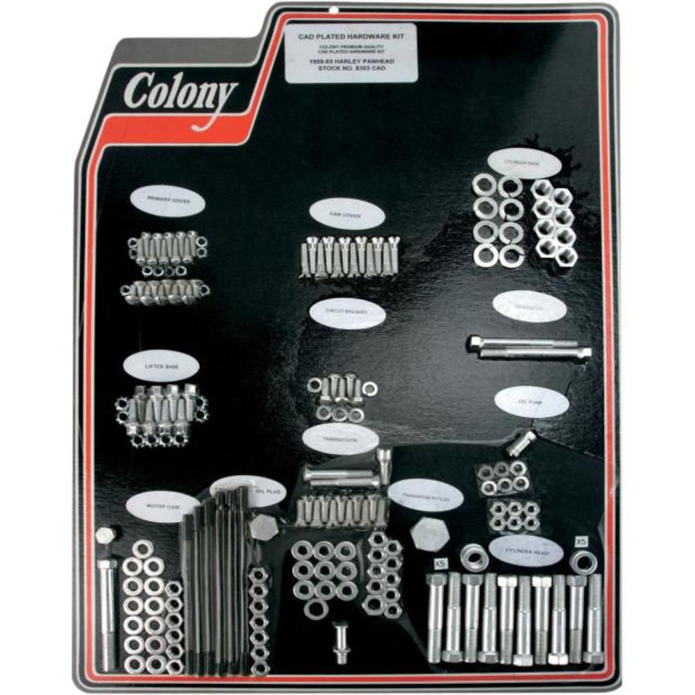 Colony 8303 CAD Complete Stock Hardware Kit Cadmium