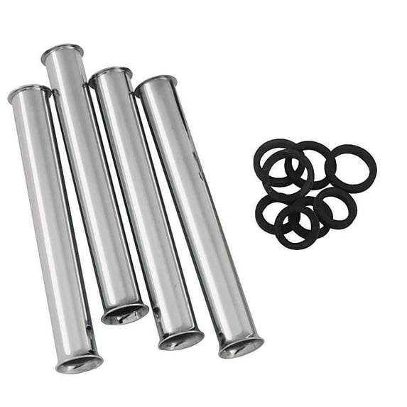 Colony Chrome Lower Pushrod Cover Set for Evolution Big Twin 1984-1999 & Sportster 1986-1990, Set of 4, Made in USA (9202-12)