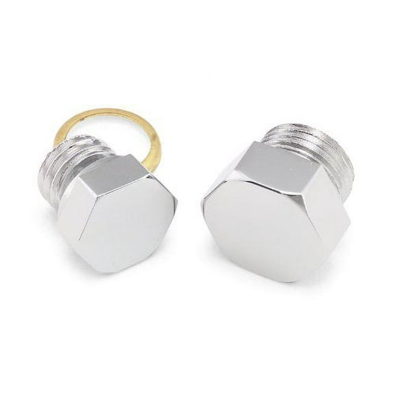 Colony Magnetic Chrome Oil Tank Drain Plug with Gasket, 1/2"-20 Thread, Fits 2000+ Big Twin, Replaces OEM 60328-98A (2296-1)