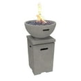 thumbnail image 1 of Colonyhouse 23 Inch Square Concrete Propane Fire Pit in Gray By Lakeview Outdoor Designs, 1 of 5