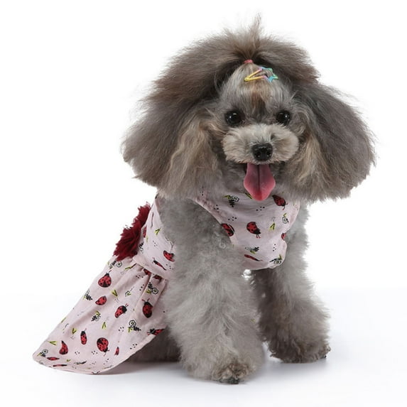 Coloody 2023 Spring And Summer Dresses For Pets, Dog Floral Sleeveless Dress