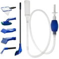 thumbnail image 1 of Coloody 5 in 1 Aquarium Fish Tank Cleaning Kit Tools Algae Scrapers Set & Siphon Vacuum Cleaner, 1 of 7
