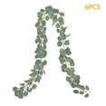 thumbnail image 1 of Coloody 6.5Ft 6Pcs Faux Greenery Eucalyptus Leaves Vine Silk for Wedding Backdrop Arch Wall Table Decor, 1 of 7