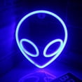 thumbnail image 1 of Coloody Alien Neon Lights for Wall Decor Battery/USB Operated Decorative Led Neon Signs-Blue Alien, 1 of 4