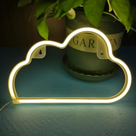 Coloody Cloud shaped Neon sign LED neon light wall signs light up sign Wall Decor-Yellow Cloud