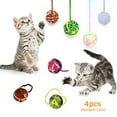 thumbnail image 1 of Coloody Colorful Cat Toy Ball 4 Pack , Interactive Cat Chew Toy with Bells, a Gift for Kittens, 1 of 7