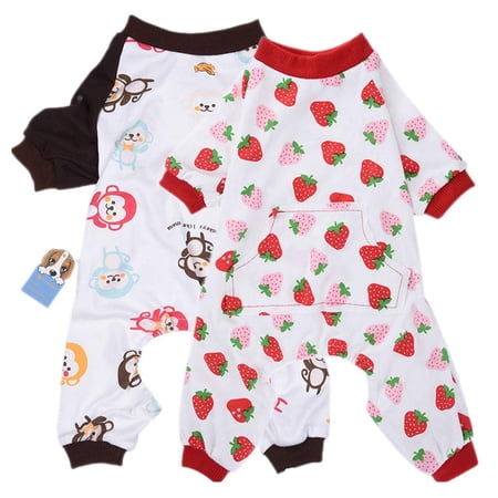 Coloody Cotton Pet Jumpsuits Dogs Cats Onesie Soft Pajamas