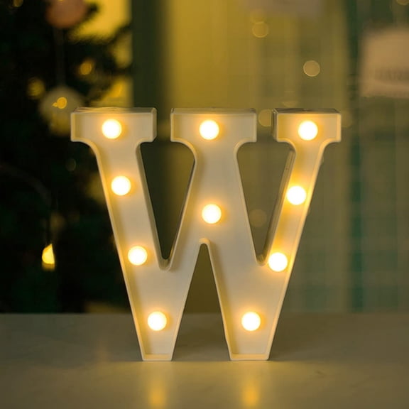 Coloody Marquee Letters Plastic White Luminous Numbers Alphabet Lights