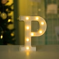 thumbnail image 1 of Coloody Marquee Letters Plastic White Luminous Numbers Alphabet Lights, 1 of 5