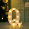 thumbnail image 1 of Coloody Marquee Letters Plastic White Luminous Numbers Alphabet Lights, 1 of 5