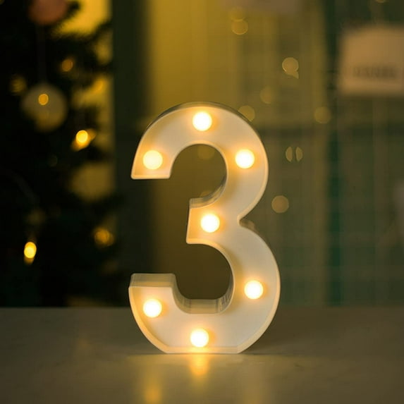 Coloody Marquee Letters Plastic White Luminous Numbers Alphabet Lights