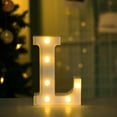 thumbnail image 1 of Coloody Marquee Letters Plastic White Luminous Numbers Alphabet Lights, 1 of 5