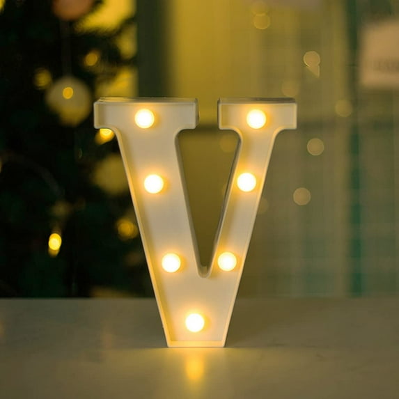 Coloody Marquee Letters Plastic White Luminous Numbers Alphabet Lights