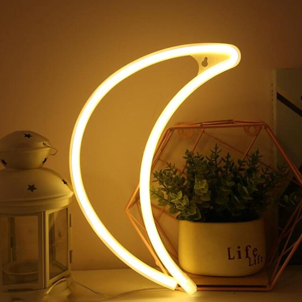 Led Neon Moon Coloody Moon Shaped Neon Signs Led Neon Light Art Decorative Lights ...