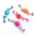 thumbnail image 1 of Coloody Pet Bite-Resistant Chewing Dog Rope Tooth Cleaning 4-Piece Interactive Toy, 1 of 6