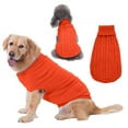 thumbnail image 1 of Coloody Pet Dog Solid color Sweater Autumn and Winter Dog Clothes, 1 of 6