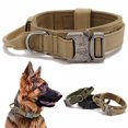 thumbnail image 1 of Coloody Reflective Heavy Duty Dog Collar With Handle And Buckle Military Tactical Dog Collar Nylon Dog Show Collar, 1 of 5