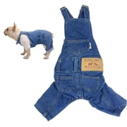 Coloody Tiktok Dog Denim Overalls for Small Medium Large Dogs Cats