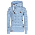 thumbnail image 1 of Coloody Women's Casual Fleece Long Sleeve Hoodies Sweatshirts Printed Drawstring Pullover Tops With Pockets Light Blue XL, 1 of 2