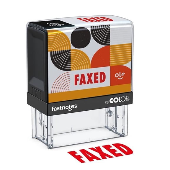 Colop USA LLC 168986 Fastnotes, FAXED, red
