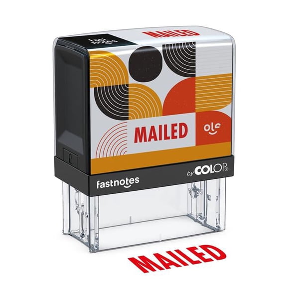 Colop USA LLC 168990 Fastnotes, MAILED, red