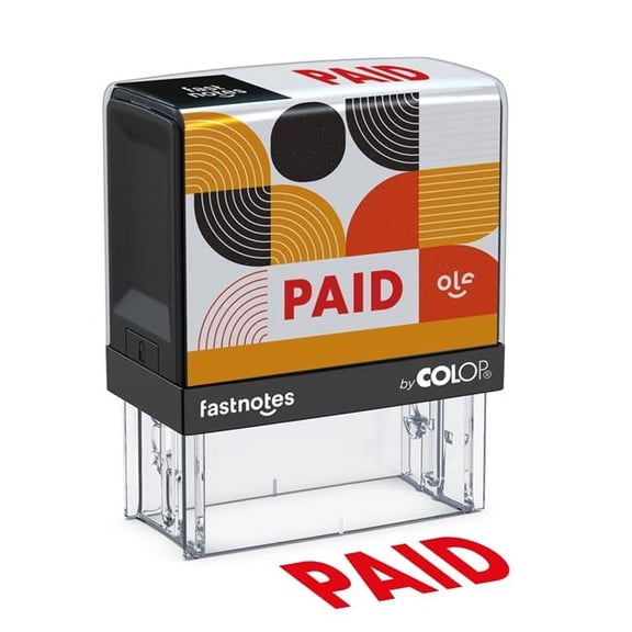 Colop USA LLC 168992 Fastnotes, PAID, red