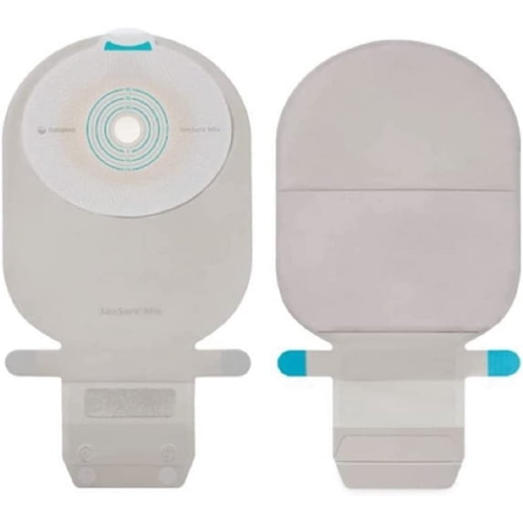 Coloplast 10472 Filtered Ostomy Pouch Onepiece System Maxi 1" Stoma Drainable Flat, Pre-Cut - 10per Box