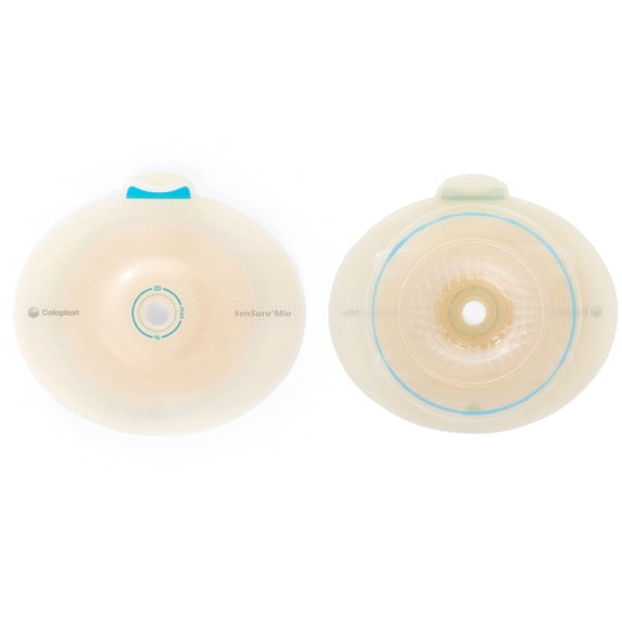 SenSura Mio Flex Precut, Standard Wear Ostomy Barrier Elastic Adhesive 50 mm Flange 5 per Box 16484