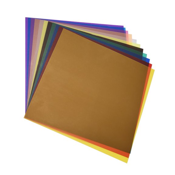 Color 8 Colors/set Transparent Gel Lighting Filter 30 X 30cm/ 12 X 12in Coloured Overlays Tinted Correction Gels Light Filters Plastic Sheets For LED Light Studio Flash Strobe DJ