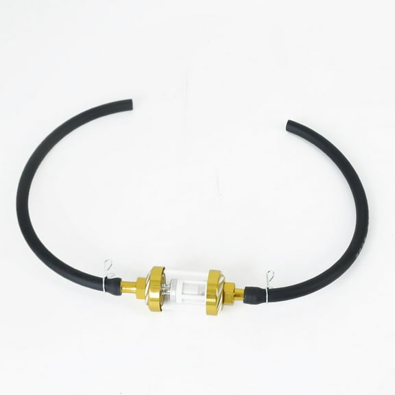 Color 8mm Motorcycle Inner Fuel Filter Gasoline Filters + Petrol Fuel Line Hose + Clips Moto Dirt