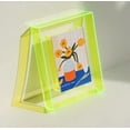 thumbnail image 1 of Color Acrylic Photo Frame Double-sided Transparent Photo Frame Table 6-inch Clip Poster Mounted Picture Frame Wall Hollow Photo Frame - Fluorescent Green, 1 of 6