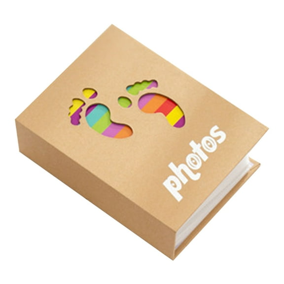 STRANDCHIC Baby's First Year Photo Album, Golden Cover, 1 Piece, Keepsake Memory Book for Newborns and Infants